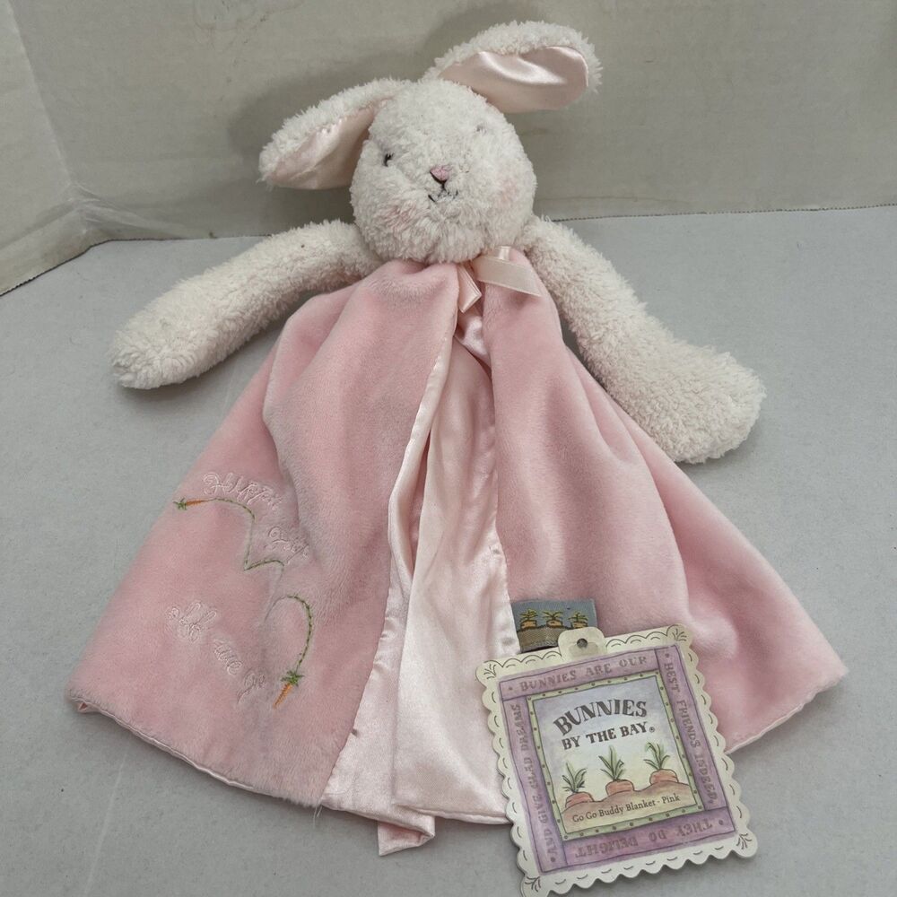 Bunnies By The Bay Blossom Bunny Buddy Security Blanket Lovey Plush W/ Tags